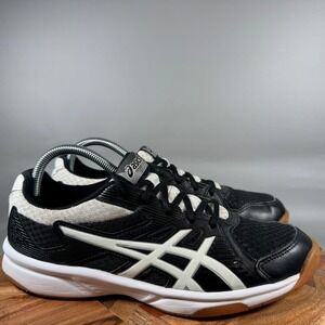 Asics Gel-Upcourt 3 Black White Gum Sole Indoor Court Shoes 1072A031 Size 9
